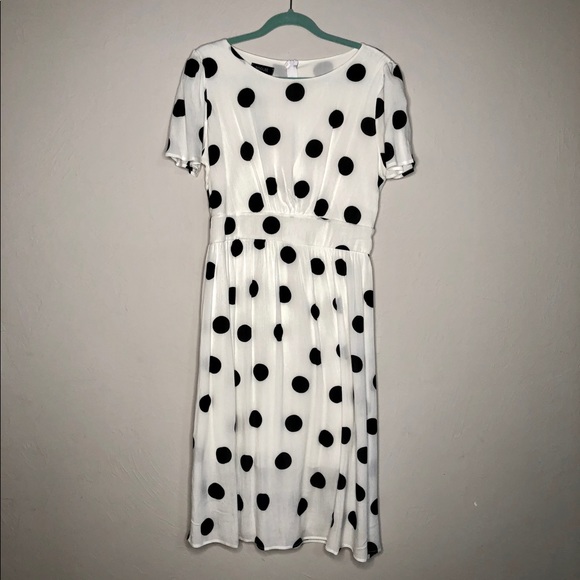 Roolee Dresses & Skirts - Roolee White Polka Dot Dress